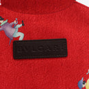 BVLGARI Hand Bag Satin Red Auth BA10772-14