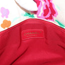 CHANEL Hand Bag Canvas Ivory Gold CC Auth BA10783-10