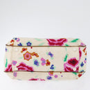 CHANEL Hand Bag Canvas Ivory Gold CC Auth BA10783-5