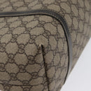 GUCCI GG Supreme Tote Bag PVC Beige Gold 197953 Auth BA10785-15
