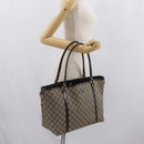 GUCCI GG Supreme Tote Bag PVC Beige Gold 197953 Auth BA10785-21