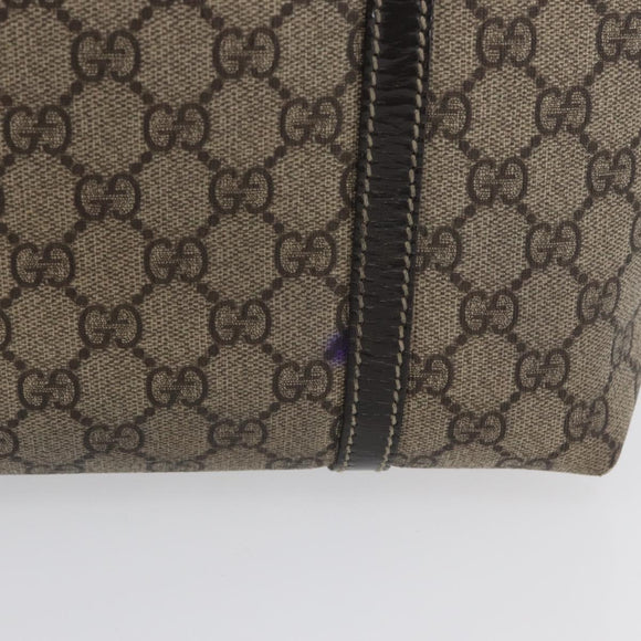 GUCCI GG Supreme Tote Bag PVC Beige Gold 197953 Auth BA10785