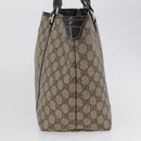 GUCCI GG Supreme Tote Bag PVC Beige Gold 197953 Auth BA10785-4
