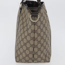 GUCCI GG Supreme Tote Bag PVC Beige Gold 197953 Auth BA10785-5