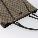 GUCCI GG Supreme Tote Bag PVC Beige Gold 197953 Auth BA10785-7