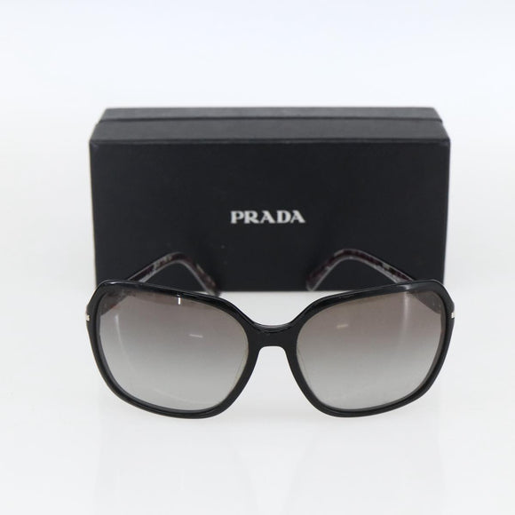 PRADA Sunglasses plastic Black SPR18M Auth BA10788