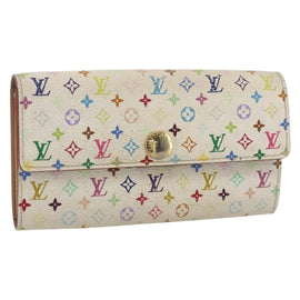LOUIS VUITTON Monogram Multicolor Portefeuille Sarah Wallet M93532 Auth BA10789