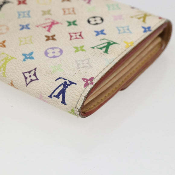 LOUIS VUITTON Monogram Multicolor Portefeuille Sarah Portemonnee M93532 Auth BA10789