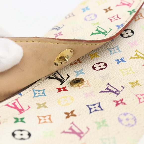 LOUIS VUITTON Monogram Multicolor Portefeuille Sarah Portemonnee M93532 Auth BA10789