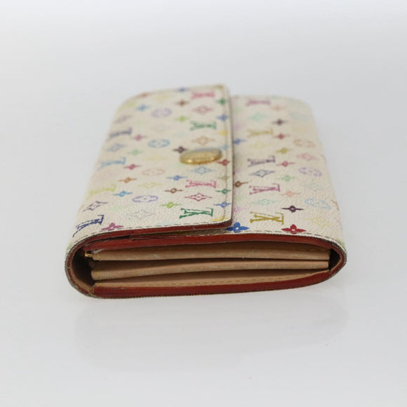 LOUIS VUITTON Monogram Multicolor Portefeuille Sarah Portemonnee M93532 Auth BA10789