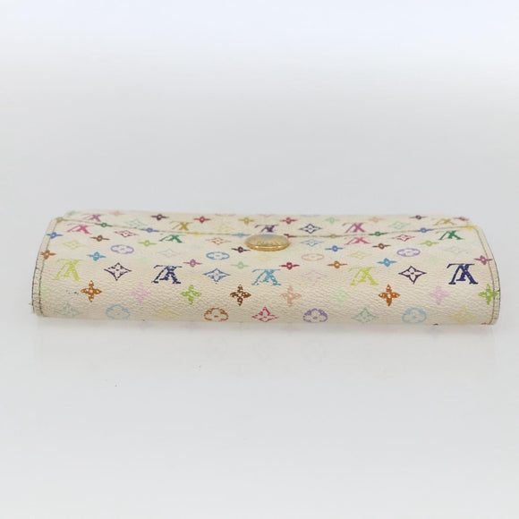 LOUIS VUITTON Monogram Multicolor Portefeuille Sarah Portemonnee M93532 Auth BA10789