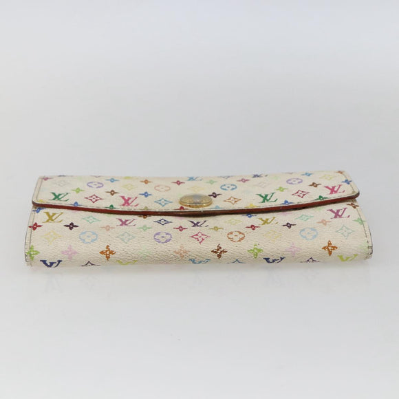 LOUIS VUITTON Monogram Multicolor Portefeuille Sarah Portemonnee M93532 Auth BA10789