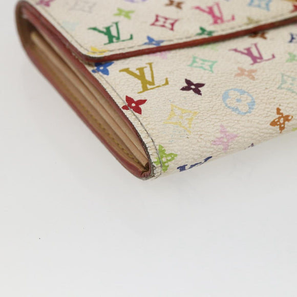 LOUIS VUITTON Monogram Multicolor Portefeuille Sarah Wallet M93532 Auth BA10789