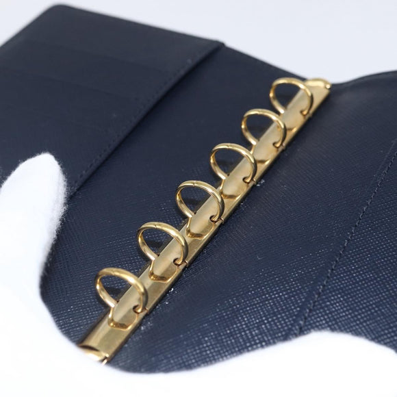 LOUIS VUITTON Monogram Mini Agenda PM Day Planner Cover Blue R20910 Auth BA10790