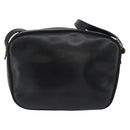Salvatore Ferragamo Vala Shoulder Bag Leather Black Gold Auth BA10794-2