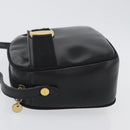 Salvatore Ferragamo Vala Shoulder Bag Leather Black Gold Auth BA10794-4