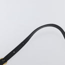 Salvatore Ferragamo Vala Shoulder Bag Leather Black Gold Auth BA10794-8