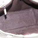 GUCCI GG Supreme Draagtas PVC Beige Zilver 114595 Auth BA10796-10
