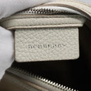 BURBERRY Nova Check Hand Bag Canvas Beige Silver Auth BA10799-15