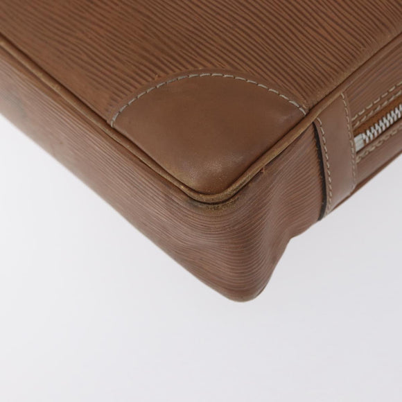 LOUIS VUITTON Epi Porte Documents Voyage Business Bag Brown M54478 Auth BA10800