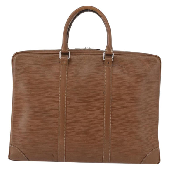 LOUIS VUITTON Epi Porte Documents Voyage Business Bag Brown M54478 Auth BA10800