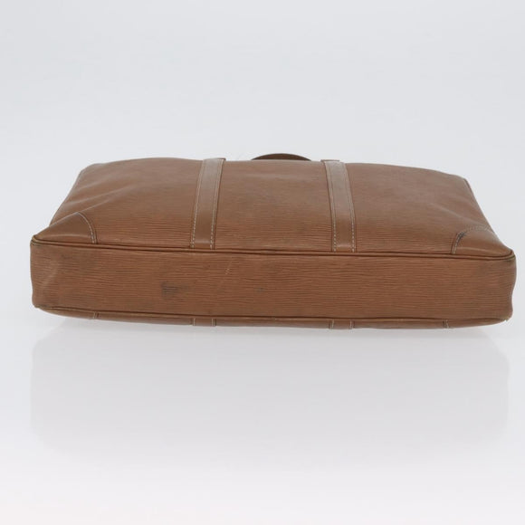 LOUIS VUITTON Epi Porte Documents Voyage Business Bag Brown M54478 Auth BA10800