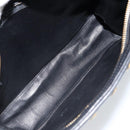 Gianni Versace Shoulder Bag Leather Black Gold Auth BA10801-11