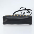 Gianni Versace Shoulder Bag Leather Black Gold Auth BA10801-5