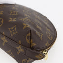 LOUIS VUITTON Monogram Trousse Demi Ronde Cosmetic Pouch M47520 LV Auth BA10802-15