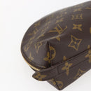 LOUIS VUITTON Monogram Trousse Demi Ronde Cosmetic Pouch M47520 LV Auth BA10802-16