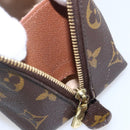 LOUIS VUITTON Monogram Trousse Demi Ronde Cosmetic Pouch M47520 LV Auth BA10802-12