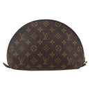 LOUIS VUITTON Monogram Trousse Demi Ronde Cosmetic Pouch M47520 LV Auth BA10802-2