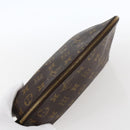 LOUIS VUITTON Monogram Trousse Demi Ronde Cosmetic Pouch M47520 LV Auth BA10802-5