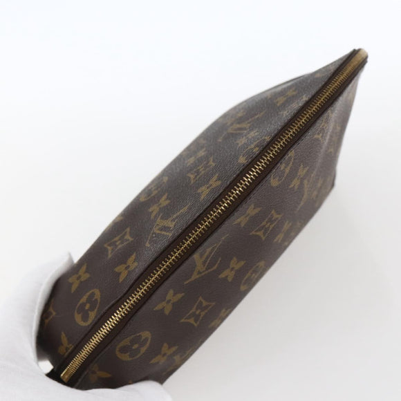 LOUIS VUITTON Monogram Trousse Demi Ronde Cosmetic Pouch M47520 LV Auth BA10802