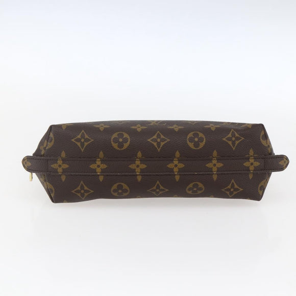 LOUIS VUITTON Monogram Trousse Demi Ronde Cosmetic Pouch M47520 LV Auth BA10802
