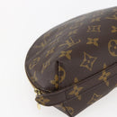 LOUIS VUITTON Monogram Trousse Demi Ronde Cosmetic Pouch M47520 LV Auth BA10802-14