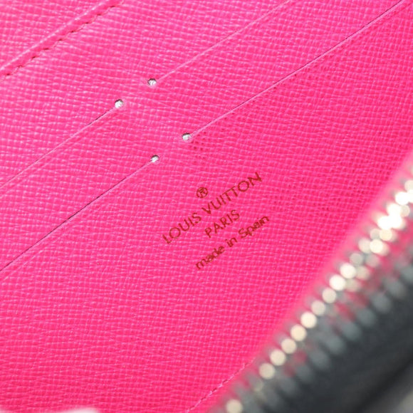 LOUIS VUITTON Monogram Multicolor Zippy Long Wallet Black M60243 LV Auth BA10806