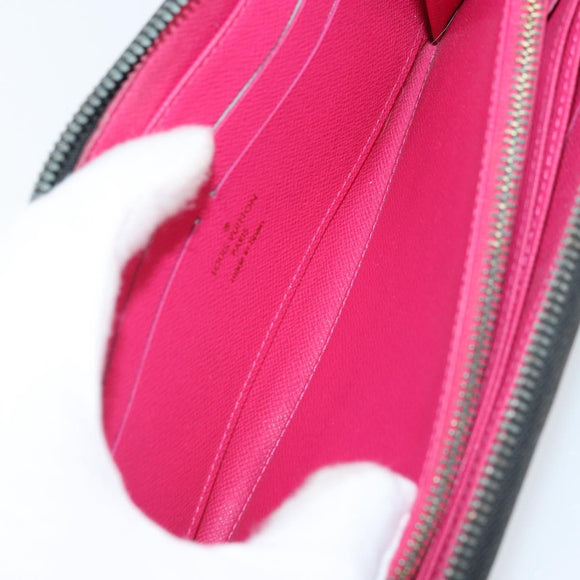 LOUIS VUITTON Monogram Multicolor Zippy Long Wallet Black M60243 LV Auth BA10806