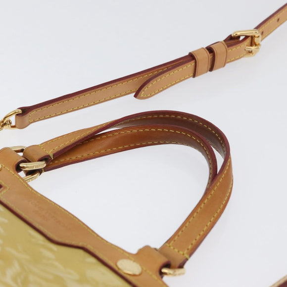LOUIS VUITTON Monogram Vernis Blair MM Tasche 2-Wege Broncorail M91456 Auth BA10813