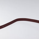 CARTIER Must Line Shoulder Bag Leather Wine Red Gold Auth BA1082-8