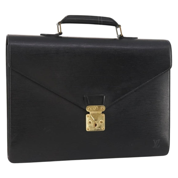 LOUIS VUITTON Epi Serviette Conseiller Briefcase Black M54422 LV Auth BA10821