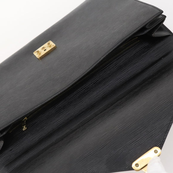 LOUIS VUITTON Epi Serviette Conseiller Briefcase Black M54422 LV Auth BA10821