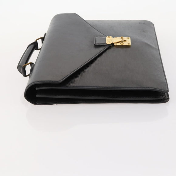 LOUIS VUITTON Epi Serviette Conseiller Briefcase Black M54422 LV Auth BA10821