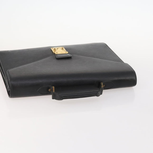 LOUIS VUITTON Epi Serviette Conseiller Briefcase Black M54422 LV Auth BA10821
