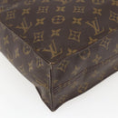 LOUIS VUITTON Monogram Sac Plat Hand Bag M51140 LV Auth BA10825-16