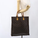 LOUIS VUITTON Monogram Sac Plat Hand Bag M51140 LV Auth BA10825-19