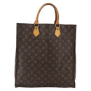 LOUIS VUITTON Monogram Sac Plat Hand Bag M51140 LV Auth BA10825-13