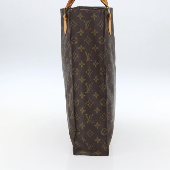 LOUIS VUITTON Monogram Sac Plat Hand Bag M51140 LV Auth BA10825