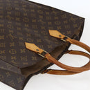 LOUIS VUITTON Monogram Sac Plat Hand Bag M51140 LV Auth BA10825-6
