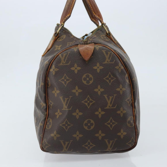 LOUIS VUITTON Monogram Speedy 30 Hand Bag M41526 LV Auth BA10831